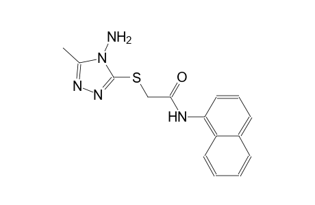 acetamide, 2-[(4-amino-5-methyl-4H-1,2,4-triazol-3-yl)thio]-N-(1-naphthalenyl)-