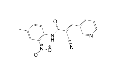 (2E)-2-cyano-N-(4-methyl-2-nitrophenyl)-3-(3-pyridinyl)-2-propenamide