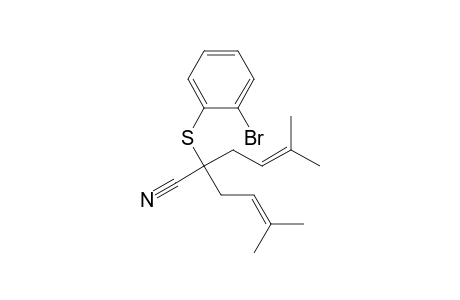 2-(o-Bromophenylsulfenyl)-5-methyl-2-(3-methyl-2-butenyl)-4-hexenenitrile