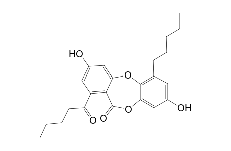 1-Amyl-3,9-dihydroxy-7-valeryl-benzo[b][1,4]benzodioxepin-6-one