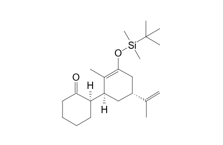 (1R,1'S,5'R)-3'-(tert-Butyl-dimethyl-silanyloxy)-5'-isopropenyl-2'-methyl-bicyclohexyl-2'-en-2-one