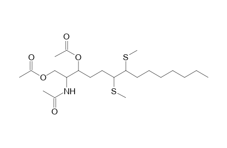 2-(N-Acetylamino)-6,7-bis(methylthio)-1,3-bis(acetoxy)-tetradecane