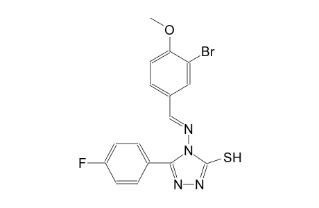 4-{[(E)-(3-bromo-4-methoxyphenyl)methylidene]amino}-5-(4-fluorophenyl)-4H-1,2,4-triazole-3-thiol
