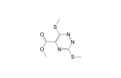 3,6-bis(methylthio)-1,2,4-triazine-5-carboxylic acid methyl ester