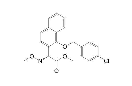 2-Naphthaleneacetic acid, 1-[(4-chlorophenyl)methoxy]-alpha-(methoxyimino)-, methyl ester