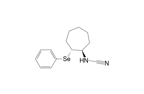 Cyanamide, [2-(phenylseleno)cycloheptyl]-, trans-