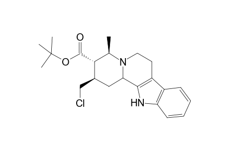 tert-Butyl ester of 2.beta.-chloromethyl-4.beta.-methyl-1,2,3,4,6,7,12,12b-octahydroindolo[2,3-a]quinolizin-3.alpha.-carboxylic acid
