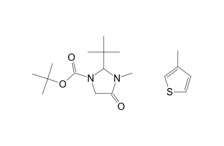 2-tert-BUTYL-3-METHYL-4-OXO-5-THIOPHEN-3-YLMETHYLIMIDAZOLIDINE-1-CARBOXYLIC ACID, tert-BUTYL ESTER