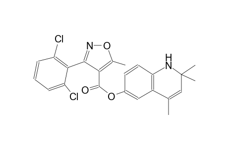2,2,4-trimethyl-1,2-dihydro-6-quinolinyl 3-(2,6-dichlorophenyl)-5-methyl-4-isoxazolecarboxylate