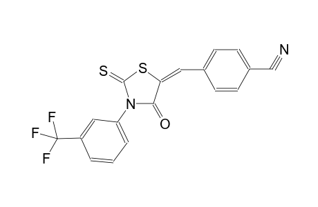 benzonitrile, 4-[(E)-[4-oxo-2-thioxo-3-[3-(trifluoromethyl)phenyl]-5-thiazolidinylidene]methyl]-