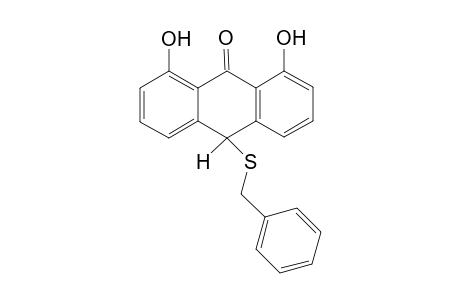 10-(Benzylthio)-1,8-dihydroxy-9-anthrone