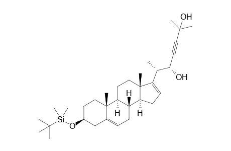 (22S / 22R)- 3.beta.-[(t-Butyl)dimethylsilyloxy]-5,16-cholestadien-23-yn-22,25-diol