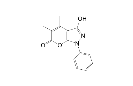 4,5-dimethyl-3-hydroxy-1-phenylpyrano[2,3-c]pyrazol-6(1H)-one