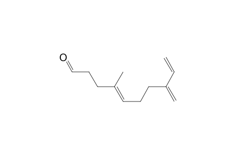 (4E)-4-methyl-8-methylene-deca-4,9-dienal