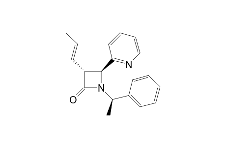 trans-1-[(R)-1-Phenylethy]-3-[[(E)-1-propenyl]-4-(2-pyridiyl)-2-azetidinoate