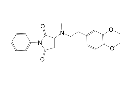 2,5-pyrrolidinedione, 3-[[2-(3,4-dimethoxyphenyl)ethyl]methylamino]-1-phenyl-