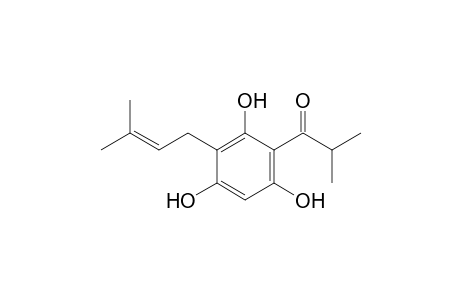 2-methyl-3'-(3-methyl-2-butenyl)-2',4',6'-trihydroxypropiophenone