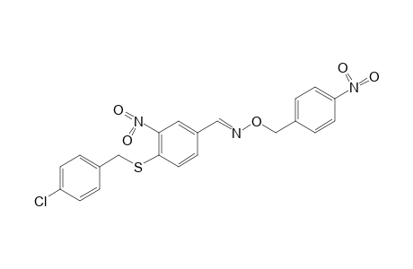 4-[(p-CHLOROBENZYL)THIO]-3-NITROBENZALDEHYDE, O-(p-NITROBENZYL)OXIME