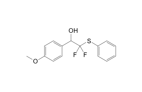 2,2-Difluoro-1-(4-methoxyphenyl)-2-phenylsulfanylethanol
