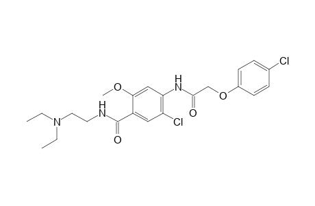 6'-chloro-2-(p-chlorophenoxy)-4'-{[2- (diethylamino)ethyl]carbamoyl}-m-acetanisidide