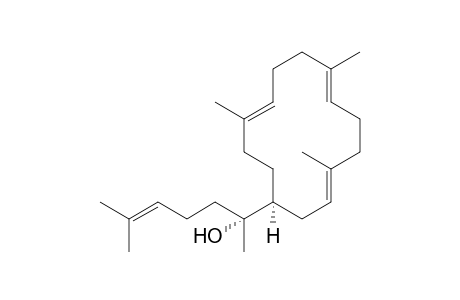 (14S,15R,2E)-15-hydroxy-.alpha.-cericerene