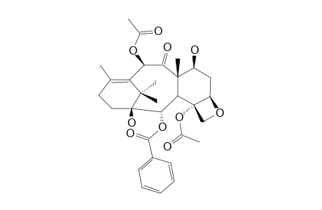 13-DEHYDROXYBACCATIN-III;2-ALPHA-BENZOXY-4-ALPHA,10-BETA-DIACETOXY-1-BETA,7-BETA-DIHYDROXY-9-DEHYDROTAX-11-ENE