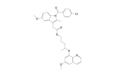 1-(4-CHLOROBENZOYL)-2-METHYL-5-METHOXY-N-[4-(6-METHOXYQUINOLIN-8-YL-AMINO)-PENTYL]-1H-INDOL-3-ACETAMIDE