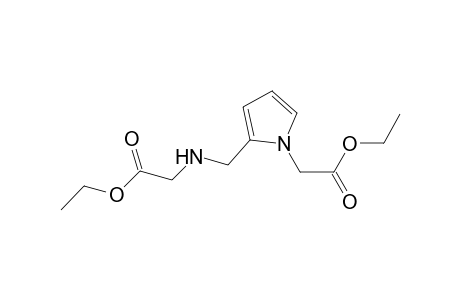 1H-Pyrrole-1-acetic acid, 2-[[(2-ethoxy-2-oxoethyl)amino]methyl]-, ethyl ester