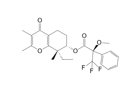 (7R,8S)-8-Ethyl-3,4,8-trimethyl-4-oxo-2-oxabicyclo[4.4.0]octan-7-ol (R)-MTPA ester