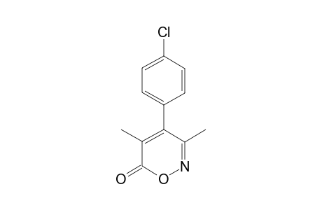 4-(4-Chlorophenyl)-3,5-dimethyl-6H-1,2-oxazin-6-one