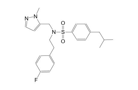 benzenesulfonamide, N-[2-(4-fluorophenyl)ethyl]-4-(2-methylpropyl)-N-[(1-methyl-1H-pyrazol-5-yl)methyl]-