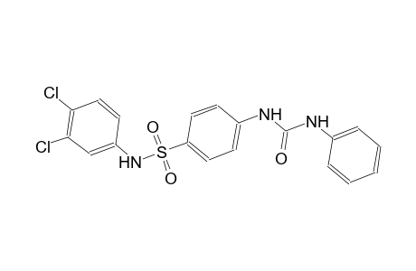 4-[(anilinocarbonyl)amino]-N-(3,4-dichlorophenyl)benzenesulfonamide