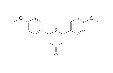 2,6-BIS(p-METHOXYPHENYL)-2,3,5,6-TETRAHYDRO-4H-THIOPYRAN-4-ONE