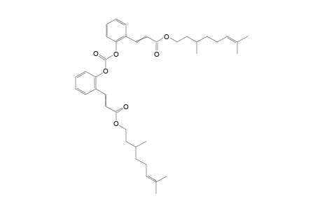 3-(2-{2-[2-(3,7-Dimethyl-oct-6-enyloxycarbonyl)vinyl]phenoxycarbonyloxy}phenyl)- acrylic acid 3,7-dimethyl-oct-6-enyl ester
