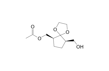 (1S,3R)-1-(Acetoxymethyl)-2,2-(ethylenedioxy)-3-(hydroxymethyl)cyclopentane