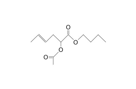 2-Acetoxy-4-hexenoic acid, butyl ester