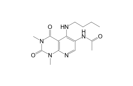 Pyrido[2,3-d]pyrimidine-2,4(1H,3H)-dione, 6-acetylamino-5-butylamino-1,3-dimethyl-