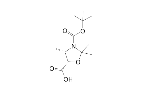 (3S,5S)-N-tert-Butyloxycarbonyl-2,2,4-trimethyloxazolidine-5-carboxylic acid