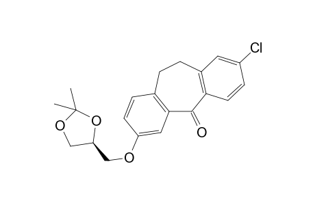 2-Chloro-7-(S-1,2-isopropylidenglycer-3-O-yl)-10,11-dihydro-dibenzo[a,d]cyclohepten-5-one