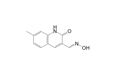 3-Quinolinecarboxaldehyde, 1,2-dihydro-7-methyl-2-oxo-, aldoxime