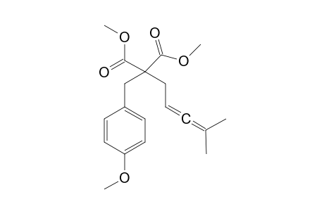 Dimethyl 2-(4-methoxybenzyl)-2-(4-methylpenta-2.3-dienyl)malonate