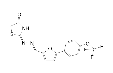 2-furancarboxaldehyde, 5-[4-(trifluoromethoxy)phenyl]-, [(2E)-4-oxothiazolidinylidene]hydrazone