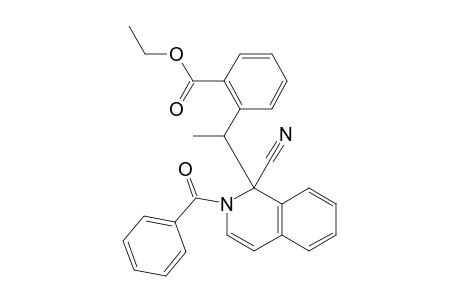 2-BENZOYL-1-(1-(2-CARBETHOXYPHENYL)-ETHYL)-1-CYANO-1,2-DI-HYDROISOCHINOLIN
