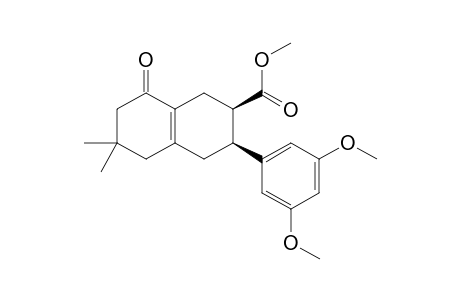 Methyl (2R,3S)-rel-1,2,3,4,5,6,7,8-Octahydro-3-(3,5-dimethoxyphenyl)-6,6-dimethyl-8-oxo-2-naphthalenecarboxylate