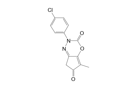 2-(4-Chlorophenyl)-5-methyl-3,6-dioxo-6H,7H-cyclopent[e][1,3,4]oxadiazine