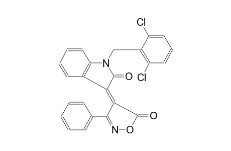2H-indol-2-one, 1-[(2,6-dichlorophenyl)methyl]-1,3-dihydro-3-(5-oxo-3-phenyl-4(5H)-isoxazolylidene)-, (3Z)-