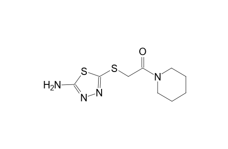 5-{[2-oxo-2-(1-piperidinyl)ethyl]sulfanyl}-1,3,4-thiadiazol-2-amine