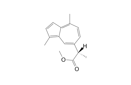 Methyl (S)-2-[.alpha.,3,8-Trimethylazulen-5-yl]-acetate