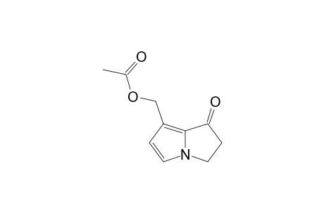 (7-oxidanylidene-5,6-dihydropyrrolizin-1-yl)methyl ethanoate