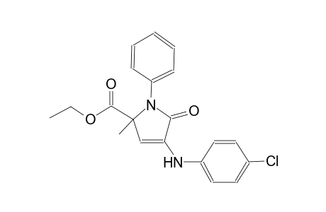 ethyl 4-(4-chloroanilino)-2-methyl-5-oxo-1-phenyl-2,5-dihydro-1H-pyrrole-2-carboxylate